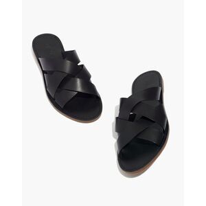 Madewell The Boardwalk‎ Woven Slide Sandal W9.5 Color Black